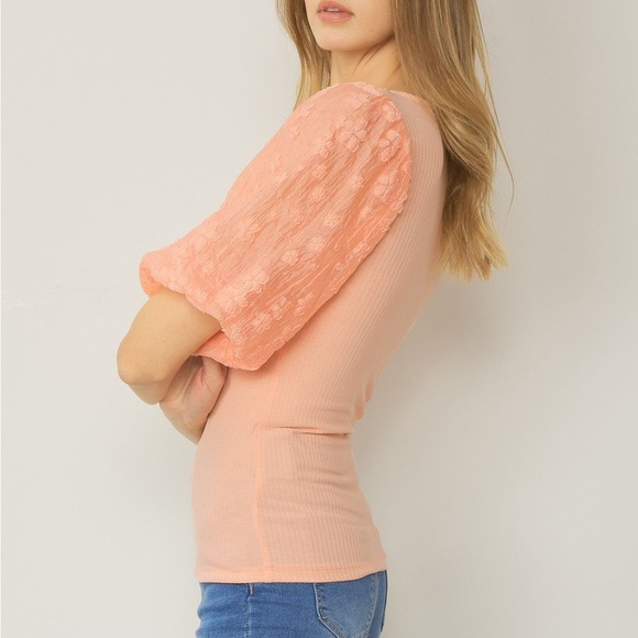 Blossom Belle Puff Sleeve Top - Picture 3 of 4